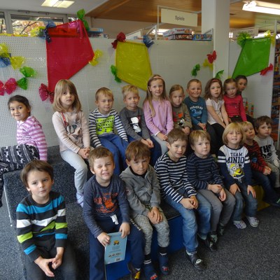 Waldkindergarten Sulz besucht unsere Bücherei